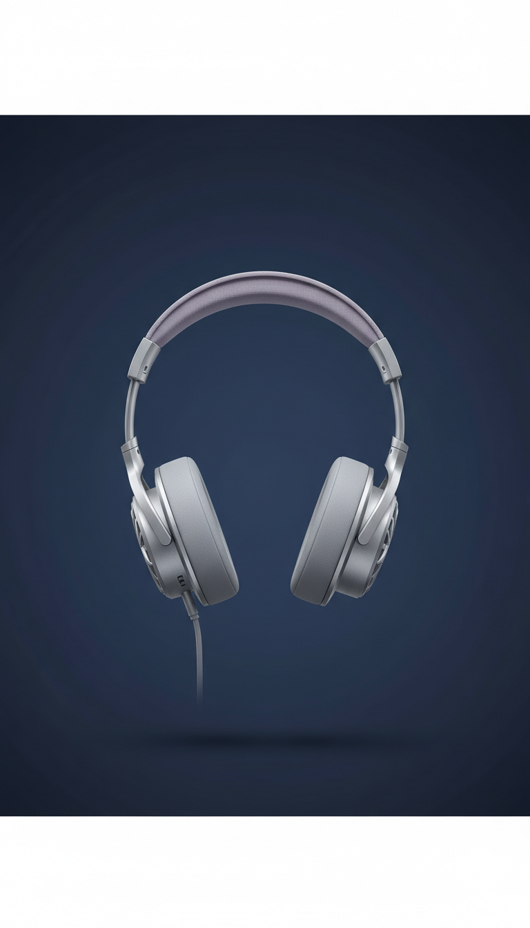 Casque filaire argent lune